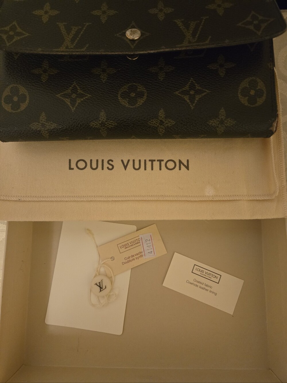 Louis Vuitton Womens Monogram Canvas Wallet - Brown - Picture 6 of 14